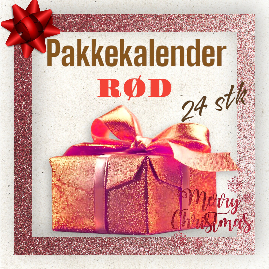 Pakkekalender 24 stk- RØD