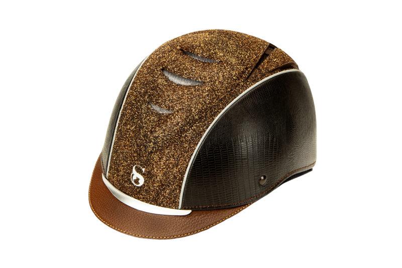 SCHARF NR 8 Sort Croco + Gylden Night Sky