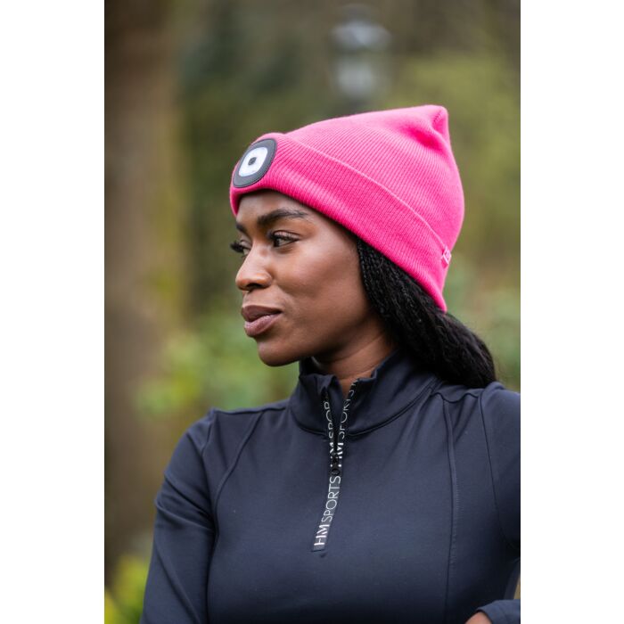 HKM Honey strikket hue med lys
