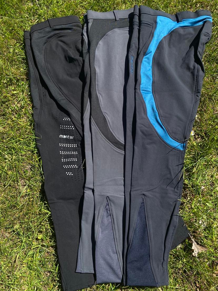 Montar Nadia fuldgrip ridebukser med elastisk stykke