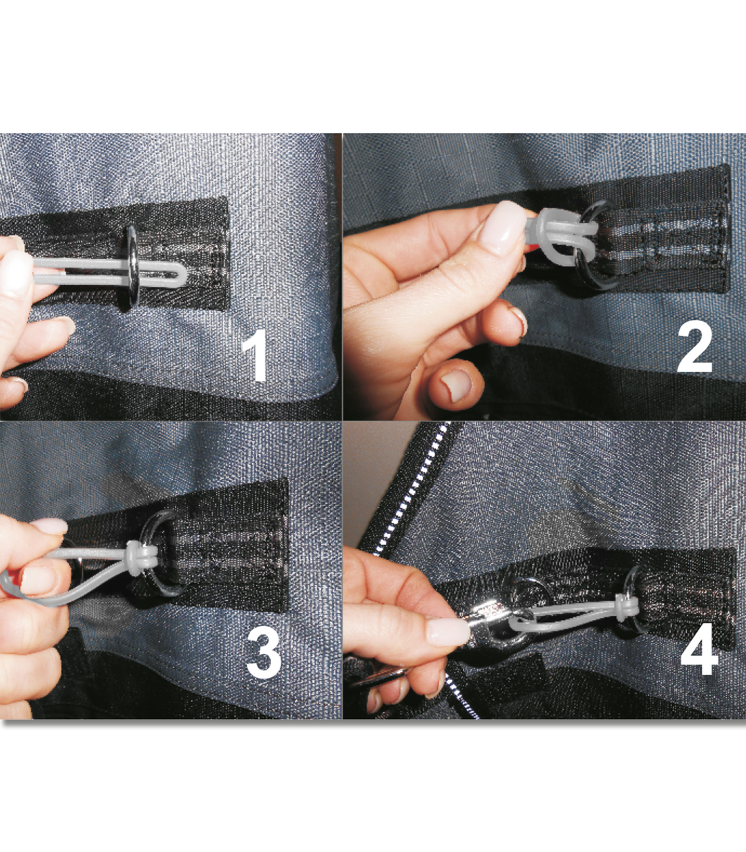 Waldhausen Safe-Gum 6 stk til karabinhager