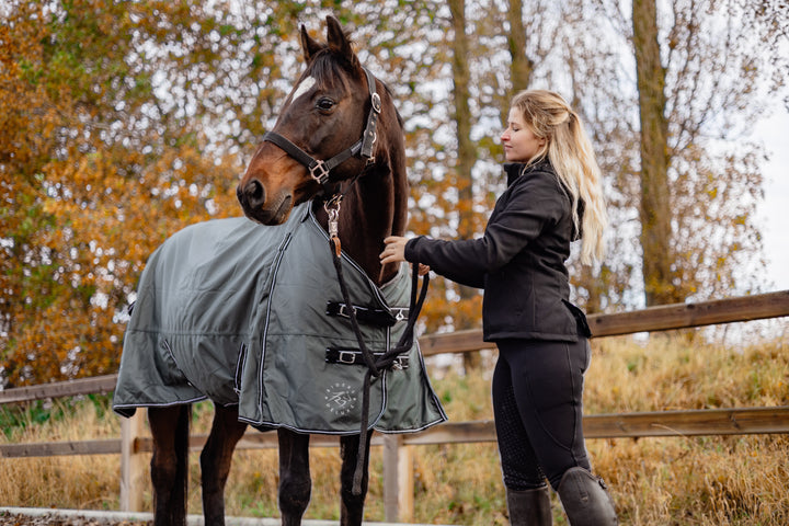 RD EquiComfort Turnout dækken inklusiv hals og liner 100 g + 200 g + 300 g