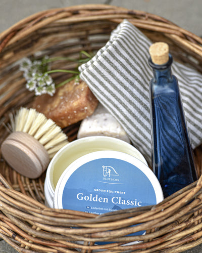 Blue Hors Golden Classic læderfedt