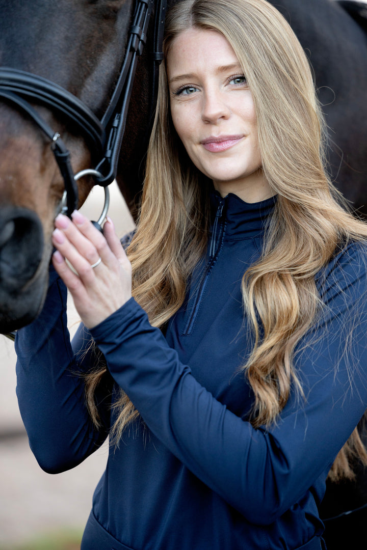Equipage Redmond LS half-zip shirt