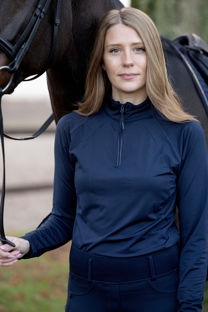 Equipage Redmond LS half-zip shirt