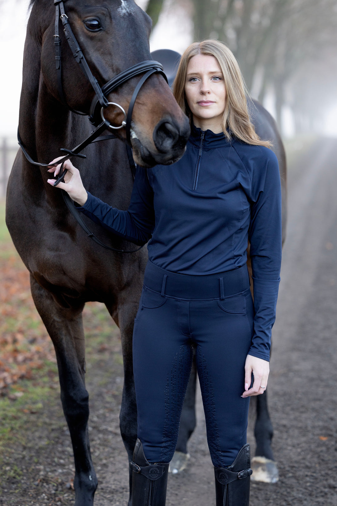 Equipage Redmond LS half-zip shirt