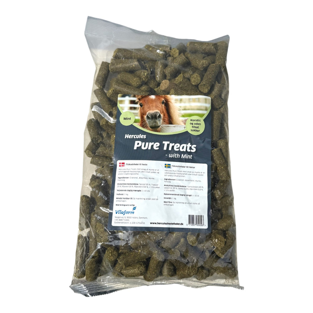 Hercules Pure Treats bolcher med mint