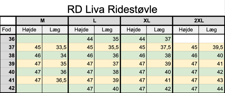 RD Liva ridestøvle