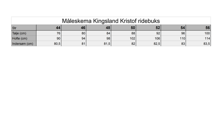 Kingsland Kristof ridebuks