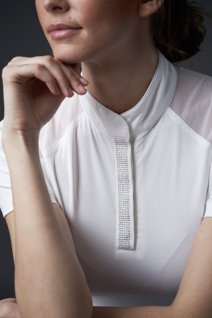 Equipage Marlie stævnebluse med krystalpynt