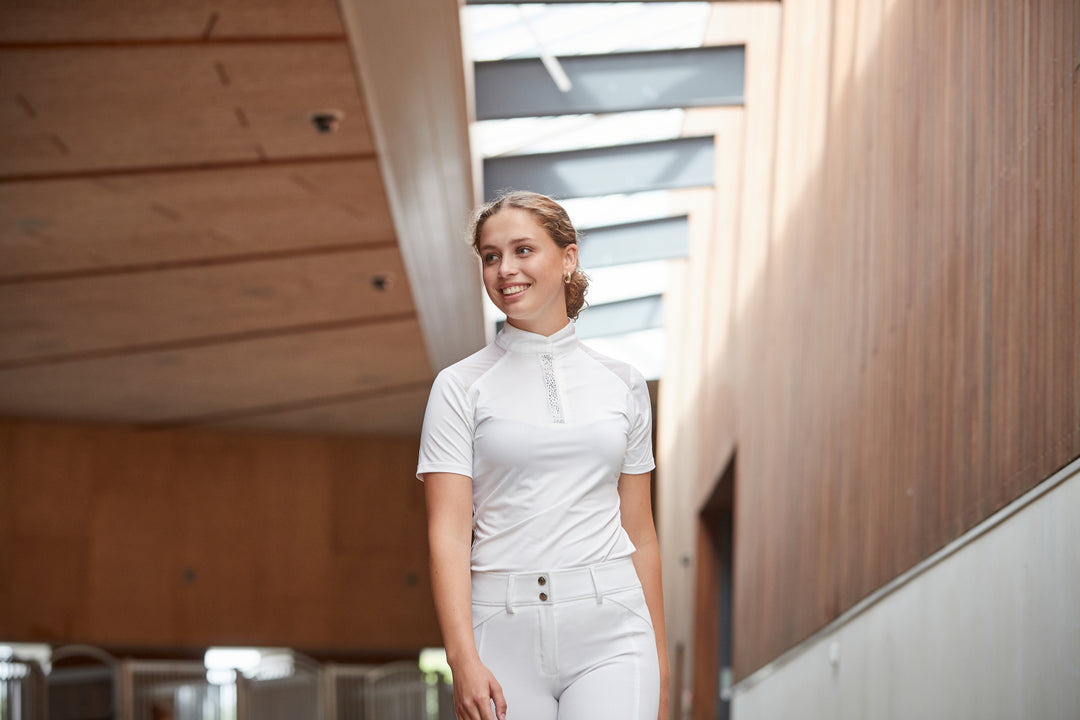 Equipage Marlie stævnebluse med krystalpynt
