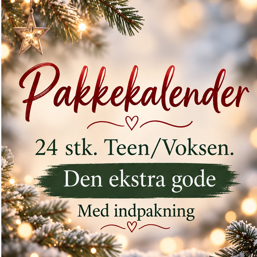 Pakkekalender 24 stk. Teen/Voksen- Den ekstra gode med indpakning