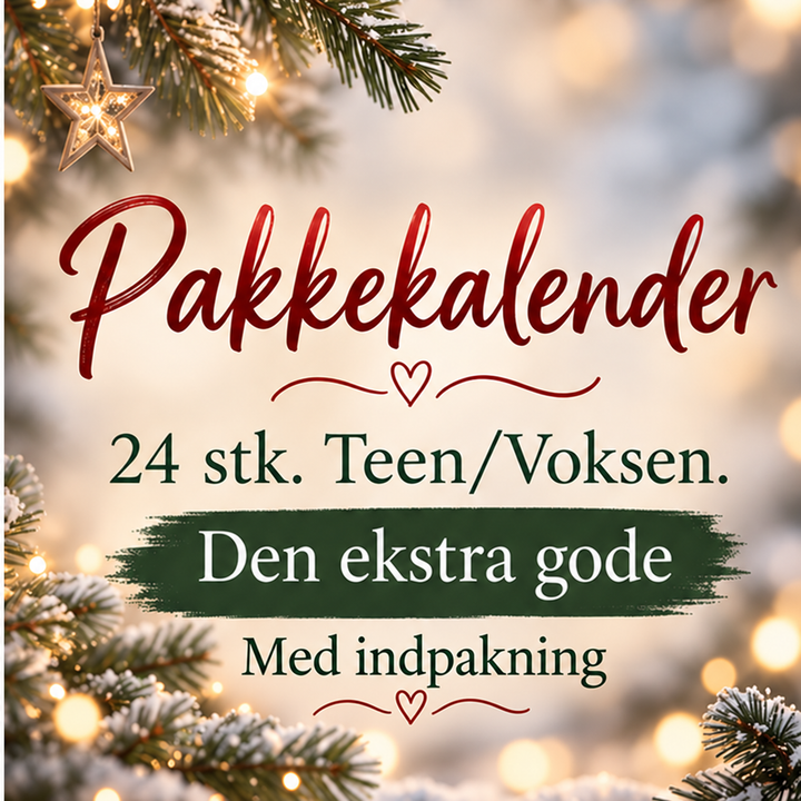 Pakkekalender 24 stk. Teen/Voksen- Den ekstra gode med indpakning