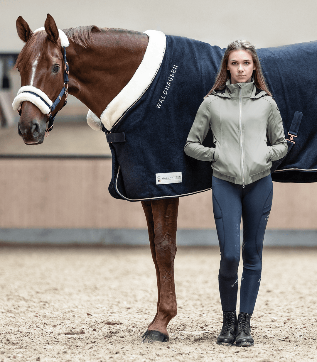 Waldhausen Modern Rosé Fleecedækken