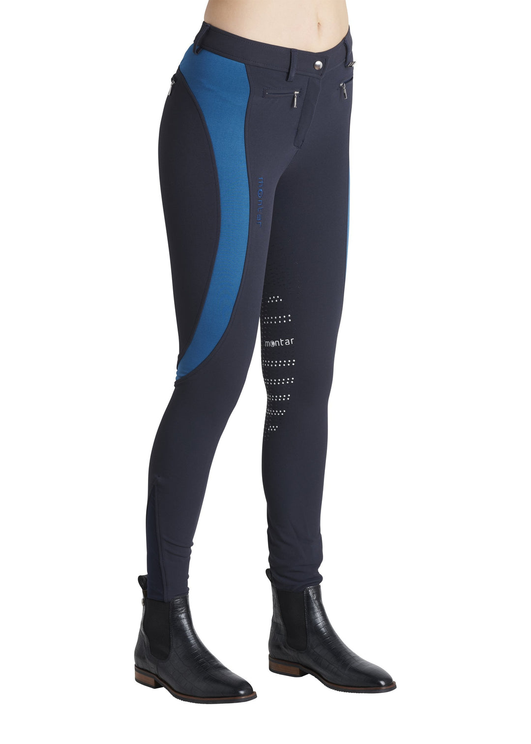 Montar Nadia fuldgrip ridebukser med elastisk stykke