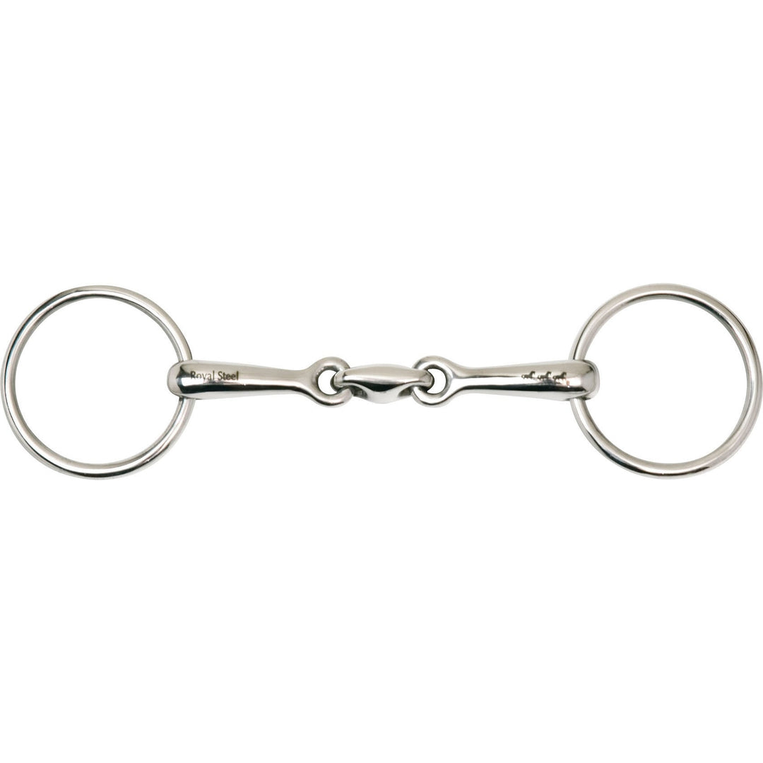 Royal Steel massivt tre-delt trensebid