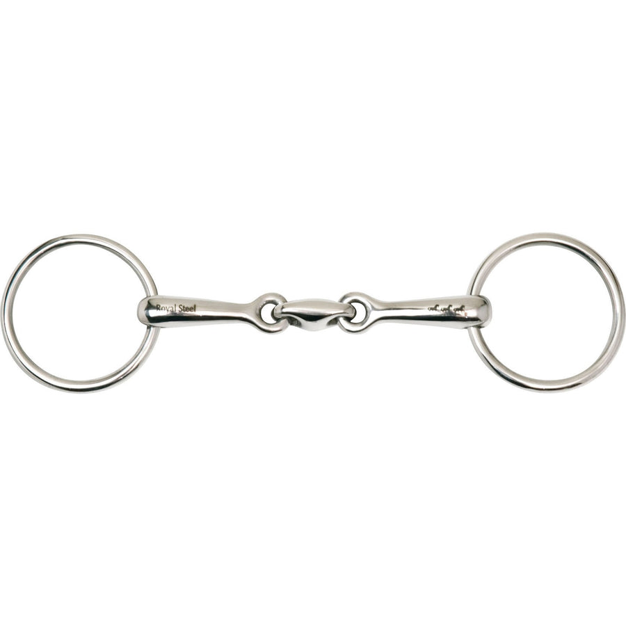 Royal Steel massivt tre-delt trensebid
