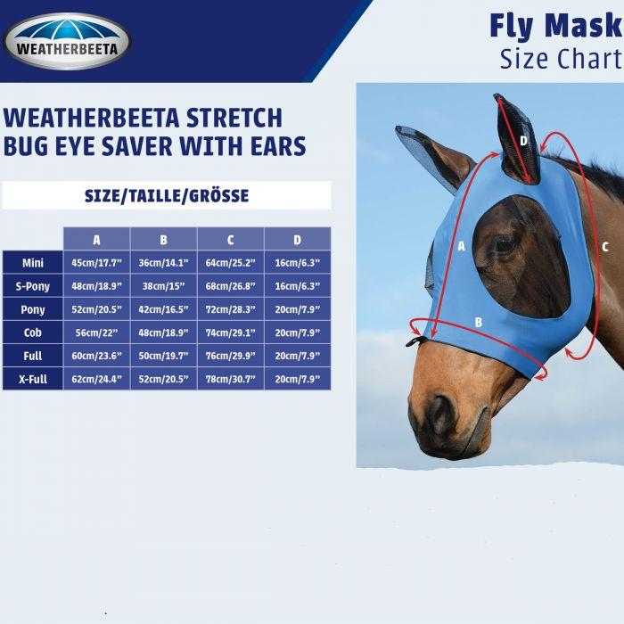 WeatherBeeta Stretch Bug Eye Saver insektmaske med ører